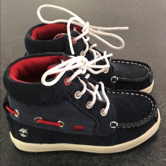 Timberland high top boat shoes